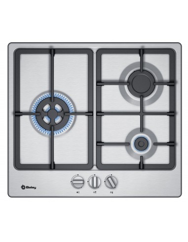 Placa de cocina de gas - FPG3032 - BLUAWAY SA - eléctrica / 2 fuegos /  empotrable