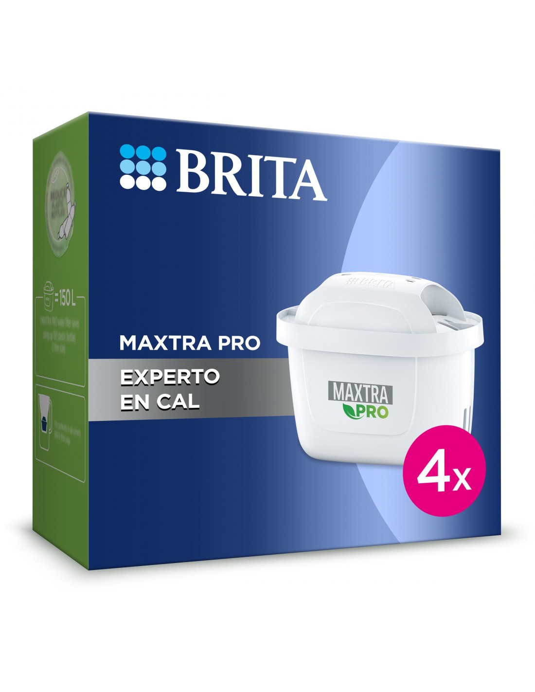 Cartucho Jarra Brita Maxtra Pro 4 Uds Experto En Cal 1050823 Filtra 50  Litros Mas Que Maxtra Plus