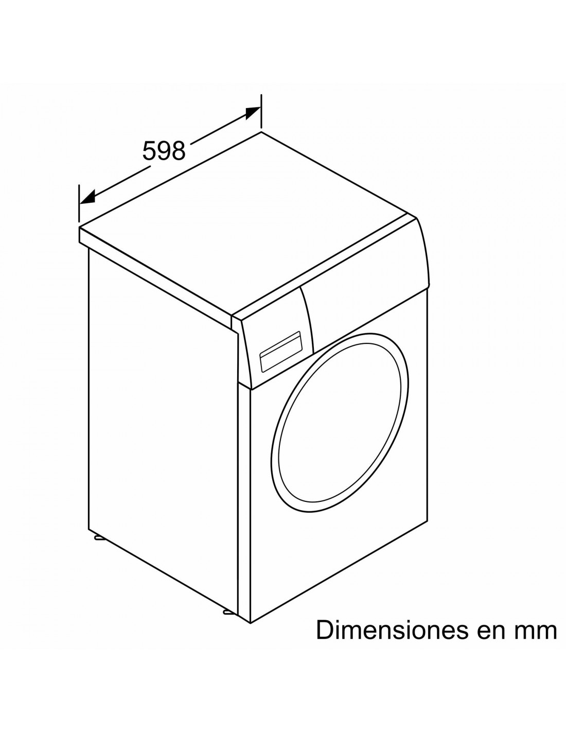 Medidas y tamaños de lavadoras