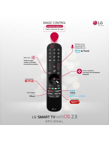 READY5SMART de Superior - Mando Universal para TV LG, SAMSUNG